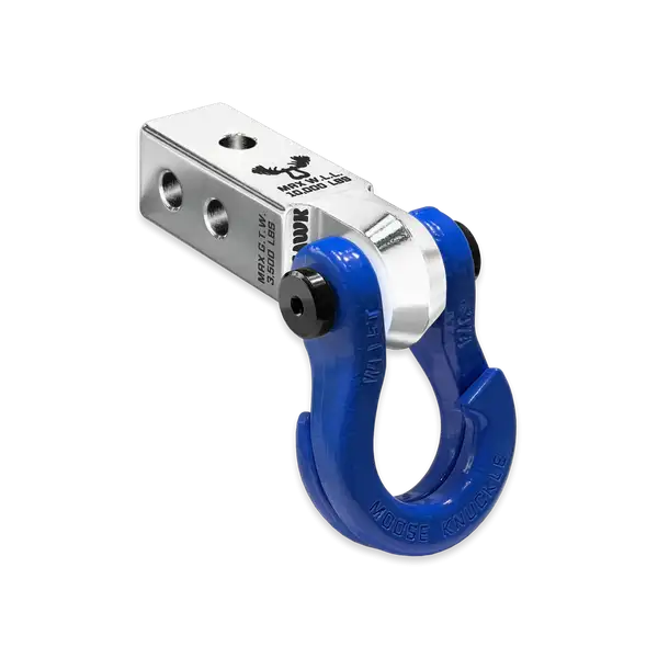 Jowl 3/4 Split Shackle and Mohawk 2.0 Receiver Combo Atomic Silver / Blue Balls Moose Knuckle Offroad - Moose Knuckle Offroad - FN000029-002