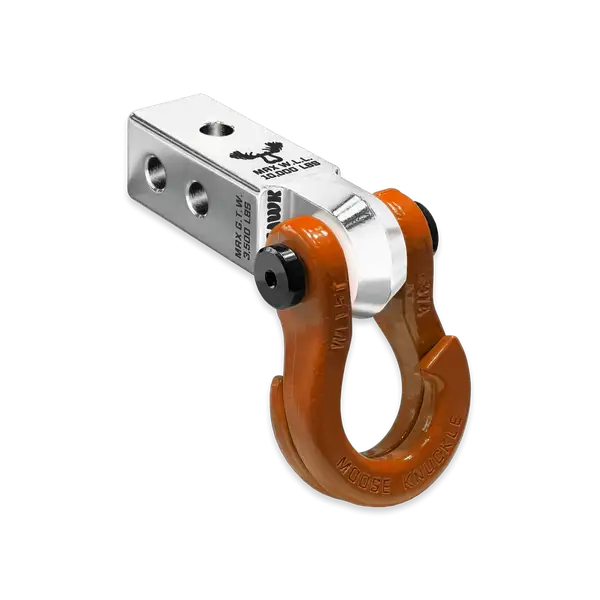 Jowl 3/4 Split Shackle and Mohawk 2.0 Receiver Combo Atomic Silver / Obscene Orange Moose Knuckle Offroad - Moose Knuckle Offroad - FN000029-005