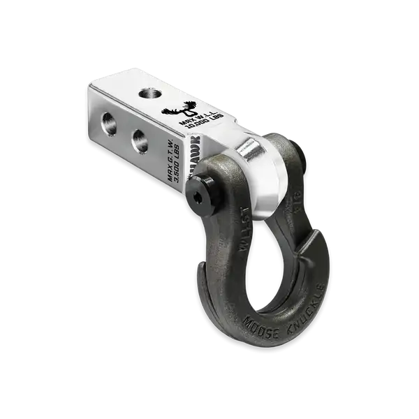Jowl 3/4 Split Shackle and Mohawk 2.0 Receiver Combo Atomic Silver / Raw Dog Moose Knuckle Offroad - Moose Knuckle Offroad - FN000029-014