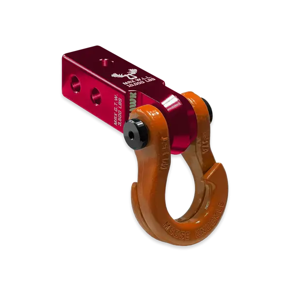 Jowl 3/4 Split Shackle and Mohawk 2.0 Receiver Combo Red Rum / Obscene Orange Moose Knuckle Offroad - Moose Knuckle Offroad - FN000030-005