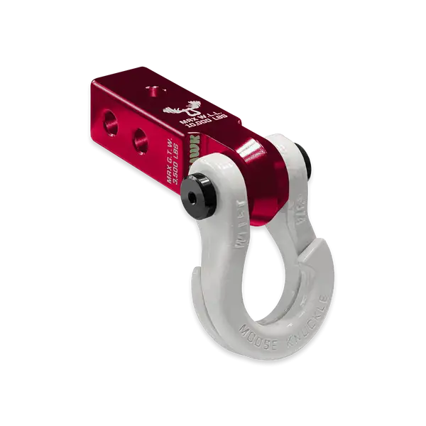 Jowl 3/4 Split Shackle and Mohawk 2.0 Receiver Combo Red Rum / Pure White Moose Knuckle Offroad - Moose Knuckle Offroad - FN000030-011