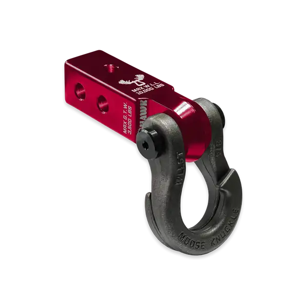 Jowl 3/4 Split Shackle and Mohawk 2.0 Receiver Combo Red Rum / Raw Dog Moose Knuckle Offroad - Moose Knuckle Offroad - FN000030-014