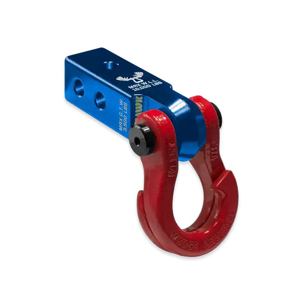 Jowl 3/4 Split Shackle and Mohawk 2.0 Receiver Combo Blue Pill / Flame Red Moose Knuckle Offroad - Moose Knuckle Offroad - FN000031-006