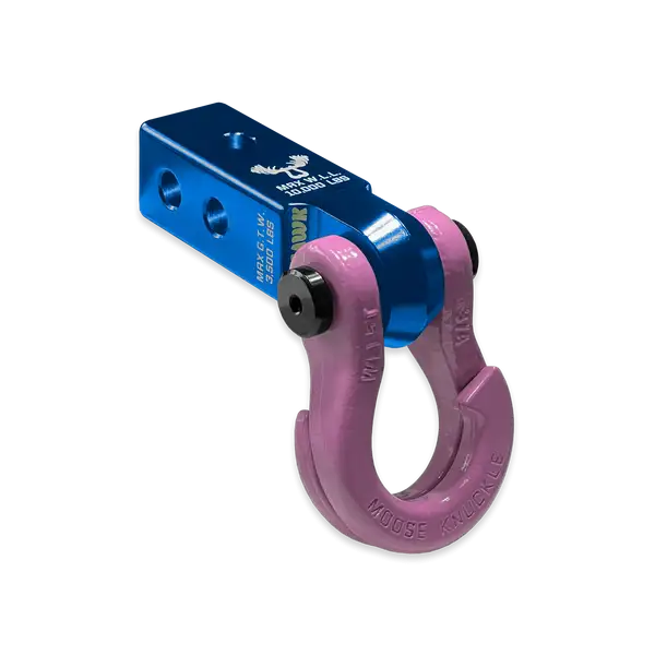 Jowl 3/4 Split Shackle and Mohawk 2.0 Receiver Combo Blue Pill / Pretty Pink Moose Knuckle Offroad - Moose Knuckle Offroad - FN000031-007