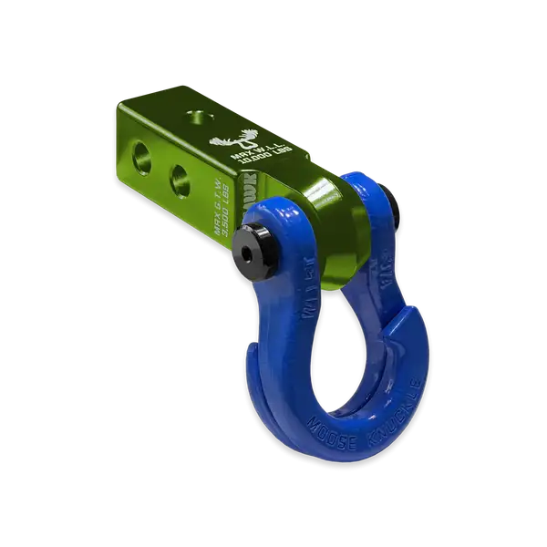 Jowl 3/4 Split Shackle and Mohawk 2.0 Receiver Combo Bean Green / Blue Balls Moose Knuckle Offroad - Moose Knuckle Offroad - FN000032-002