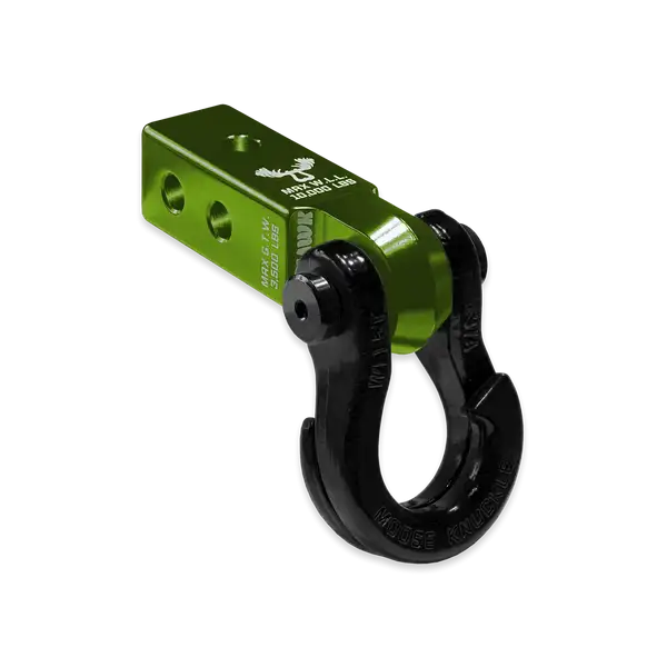 Jowl 3/4 Split Shackle and Mohawk 2.0 Receiver Combo Bean Green / Black Hole Moose Knuckle Offroad - Moose Knuckle Offroad - FN000032-009