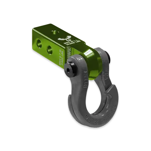 Jowl 3/4 Split Shackle and Mohawk 2.0 Receiver Combo Bean Green / Gun Gray Moose Knuckle Offroad - Moose Knuckle Offroad - FN000032-010