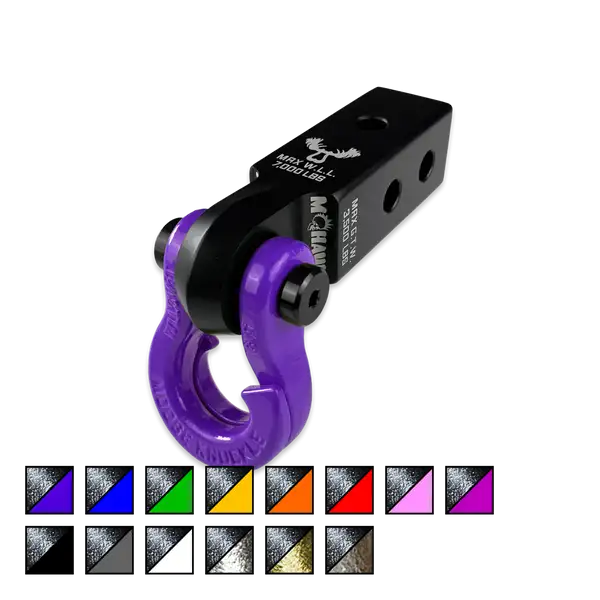 Jowl 5/8 Split Shackle and Mohawk 2.0 x 5/8 Receiver Combo Black Lung / Grape Escape Moose Knuckle Offroad - Moose Knuckle Offroad - FN000038-001