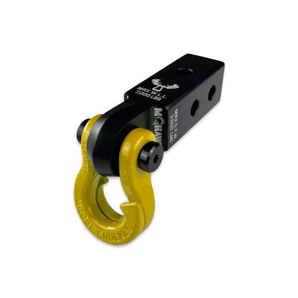 Jowl 5/8 Split Shackle and Mohawk 2.0 x 5/8 Receiver Combo Black Lung / Detonator Yellow Moose Knuckle Offroad - Moose Knuckle Offroad - FN000038-004