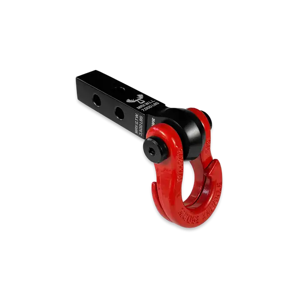 Jowl 5/8 Split Shackle and Mohawk 1.25 Receiver Combo Black Lung / Flame Red Moose Knuckle Offroad - Moose Knuckle Offroad - FN000042-006