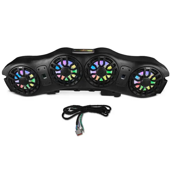 Jeep JL/JLU/JT 2024–2025 Overhead Sound Bar – Loaded with 4 x 8” NXL-IQ8 Marine Speakers