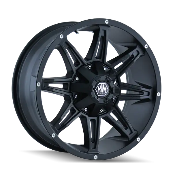 MAYHEM RAMPAGE 8090 MATTE BLACK 17X9 5-114.3/5-127 -12MM 87MM - 8090-7956MB