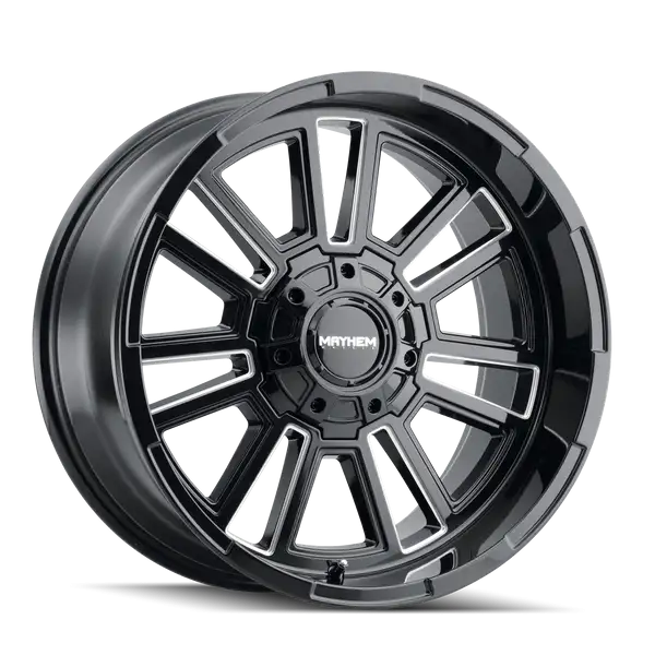MAYHEM APOLLO 8115 GLOSS BLACK MILLED 20X9 5-127/5-139.7 0MM 87.1MM - 8115-2952BM