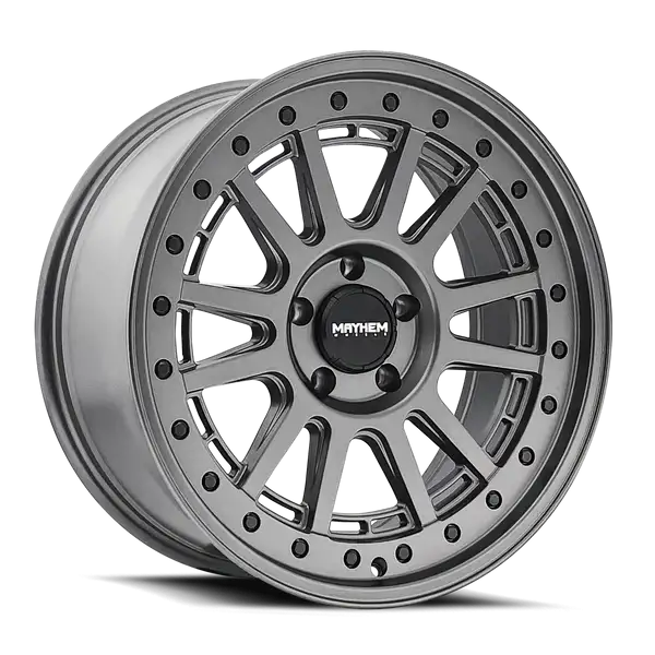 MAYHEM COMPASS 8305 MATTE GUNMETAL W/ BLK BOLT 20X9 6-139.7 18MM 106MM - 8305-2983MGT18