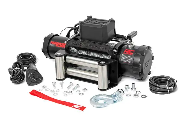 9500-Lb Pro Series Winch | Steel Cable - Rough Country - PRO9500
