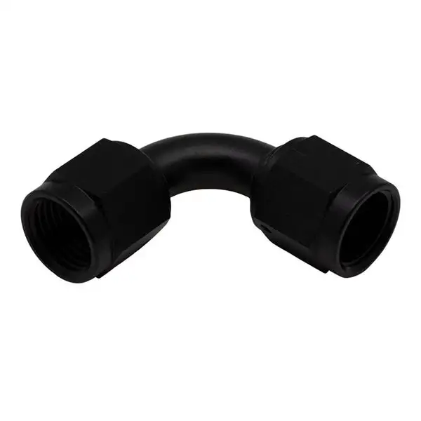 DeatschWerks 6AN Flare Female Swivel 90-Degree to 6AN Flare Female Swivel - Anodized Matte Black(6-02-0215-B)