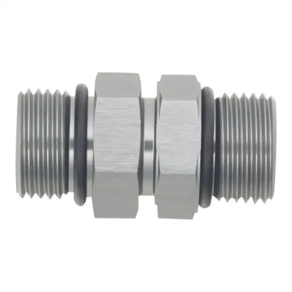 DeatschWerks 8AN ORB Male to 8AN ORB Male Swivel Adapter - Anodized DW Titanium (6-02-0426)