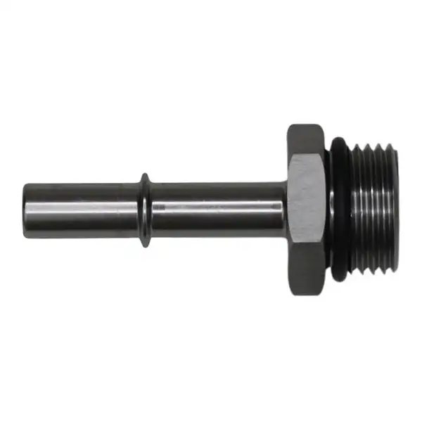 DeatschWerks 10AN ORB Male to 3/8in Male EFI Quick Connect Adapter - Anodized DW Titanium(6-02-0125)