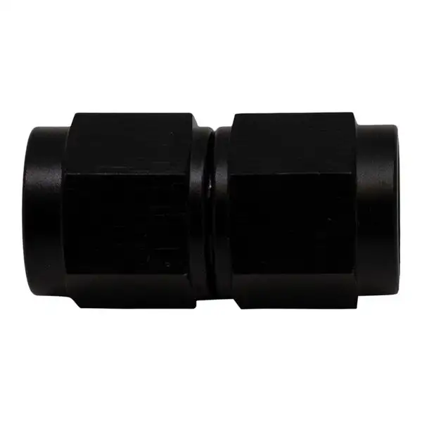 DeatschWerks 6AN Flare Female Swivel to 6AN Flare Female Swivel - Anodized Matte Black(6-02-0209-B)