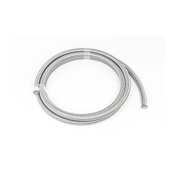 Deatschwerks 8AN SS Double Braided PTFE Hose, 10 feet (6-02-0862-10)
