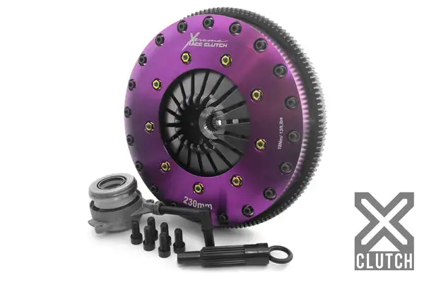 XClutch 05-06 Audi A3 Sportback 2.0L 9in Twin Solid Ceramic Clutch Kit (XKVW23696-2E)