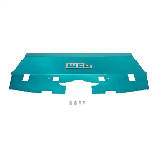 Wehrli 13-18 Cummins Fabricated Aluminum Radiator Cover - Candy Teal