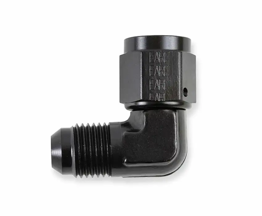 Earls 90 Degree -6 AN Male to -6 AN Female Swivel - AT921106ERL