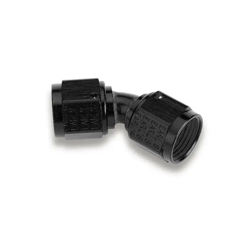 Earls 45 Degree -8 AN Female to Female Swivel - AT939208ERL