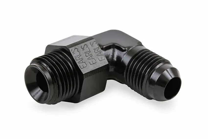 Earls 90 Degree -6 AN Male to 5/8-18 Inverted Flare Male Swivel - AT949096ERL