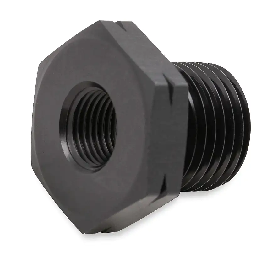 Earl's GM LS Oil Pressure Gauge Adapter Fittings - Black - AT9919AUJERL