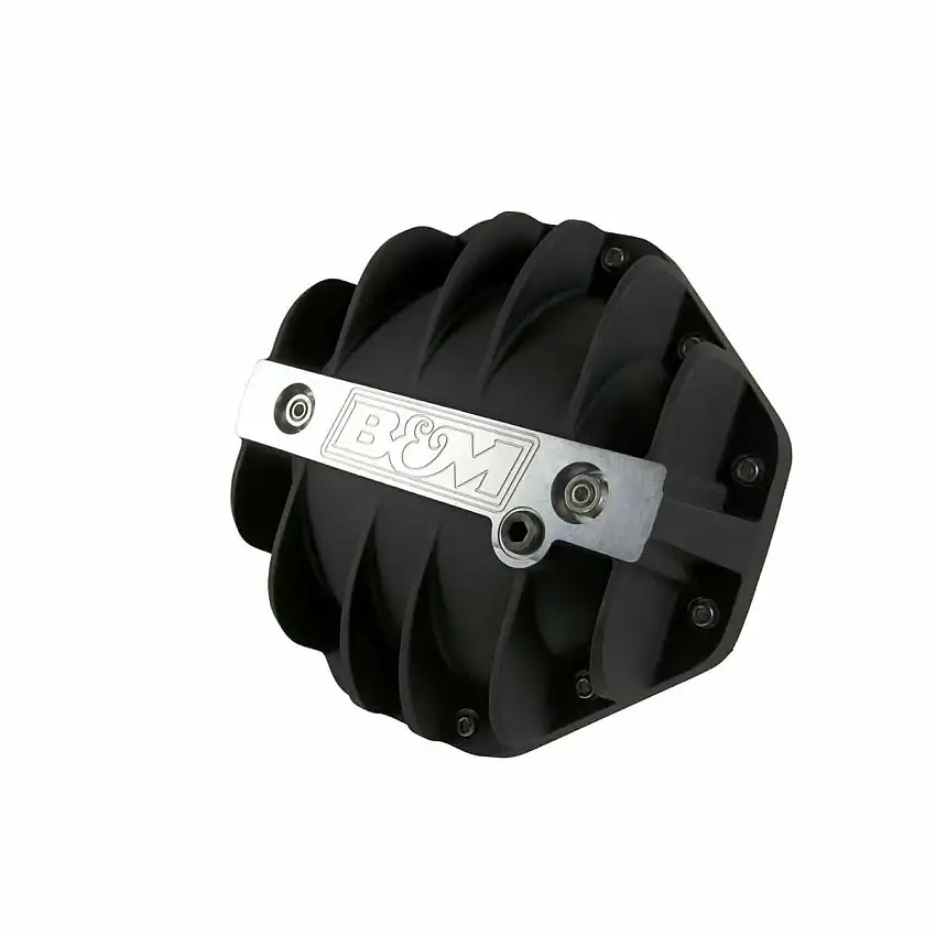 B&M Hi-Tek Aluminum Differential Cover for Chrysler 9.25-inch - Black - 11306