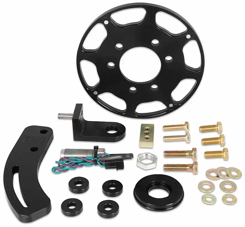 Black Chevy Small Block 7 Balancer Crank Trigger Kit - 86103