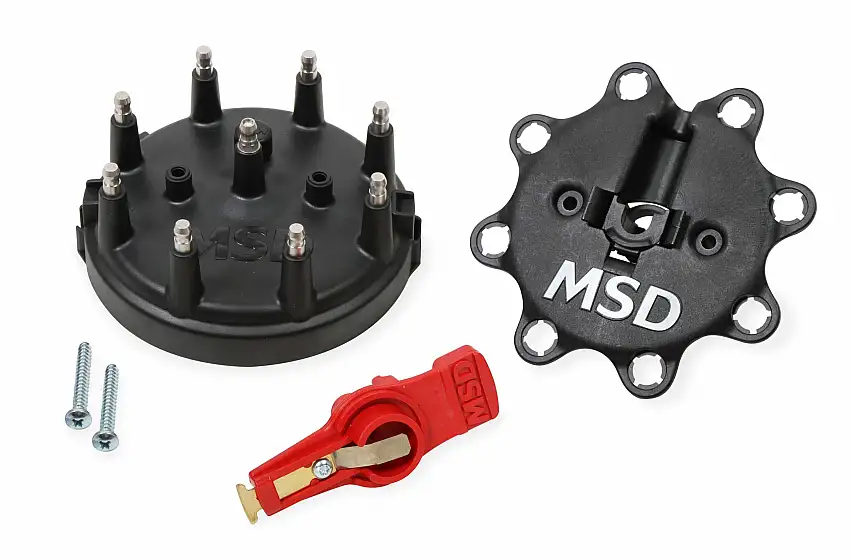 Black, Distributor Cap/Rotor Kit, MSD/Ford V8 TFI - 84823