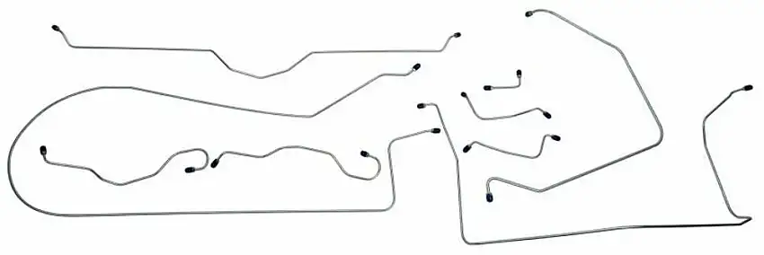 Fits 1963 - 1964 Chevrolet Corvette?Full Brake Line Set CBL901