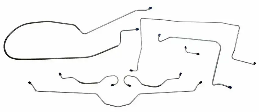 Fits 1965 - 1966 Chevrolet Corvette Full Brake Line Set CBL905