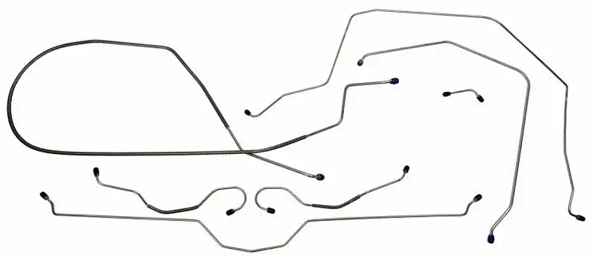 Fits Late 1965 - 1966 Chevrolet Corvette Full Brake Line Set CBL906