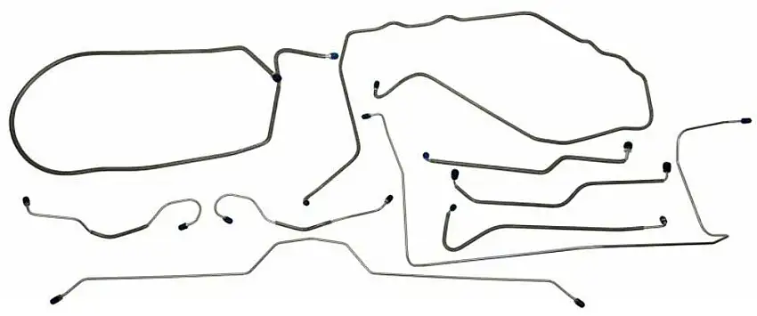 Fits 1974 Chevrolet Corvette Full Brake Line Set CBL916
