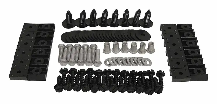Crown Automotive - Metal Black Fender Flare Hardware Kit - 4918K