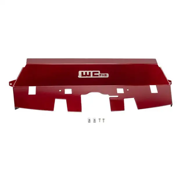 Wehrli 10-12 Cummins Fabricated Aluminum Radiator Cover - WCFab Red