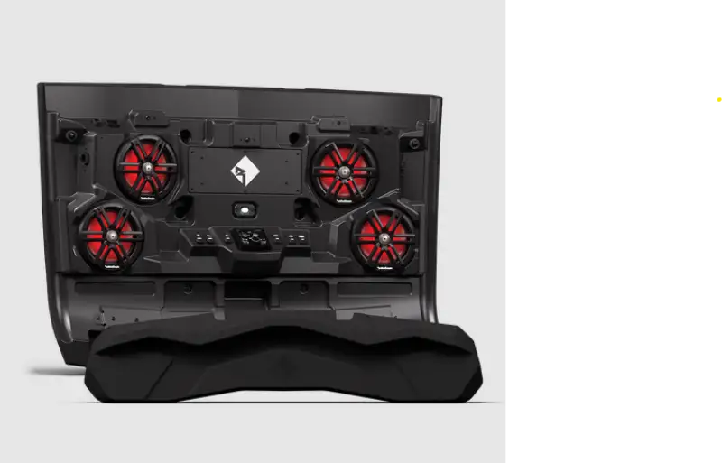 Rockford Fosgate Polaris Ranger 18+ 2 Seat Overhead Audio Solution - Front Panel Only