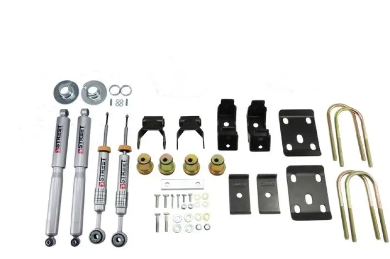 Belltech LOWERING KIT Chev/GM Silverado/Sierra Std Cabs 2WD 0in to -4in Front/7in Rear with Shock