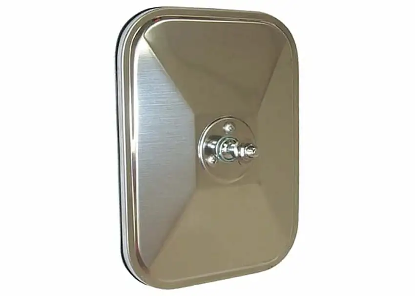 Fits 1969 Chevrolet Blazer; Mirror Head - Rectangle - Chrome OMH69SC