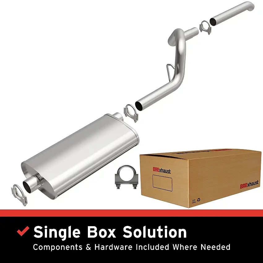 Fits 1987-1992 Jeep Direct-Fit Replacement Exhaust System 106-0375