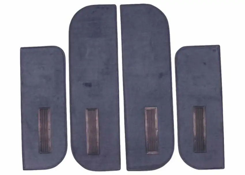 Fits 1987 Chevrolet Blazer; Door Panel Carpet Set - Black CDP75PUBLACK