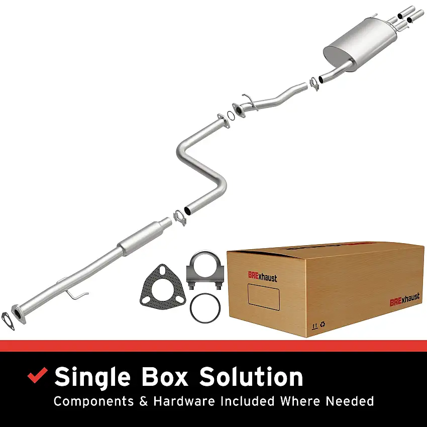 Fits 1990-1991 Honda Accord 2.2L Direct-Fit Replacement Exhaust System 106-0332