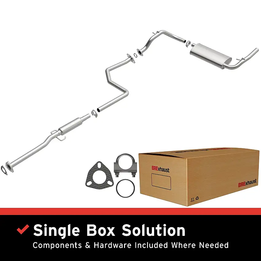 Fits 1990-1991 Honda Civic 1.5L Direct-Fit Replacement Exhaust System 106-0391