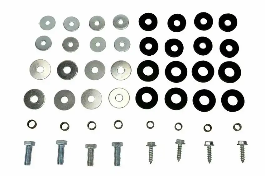 Fits 1955 - 1957 Chevrolet Full Size Inner Fender Washer and Bolt Kit FWK001