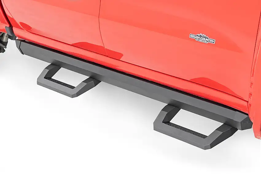 SR2 Adjustable Aluminum Steps - Crew Cab - Chevy GMC 1500 2500HD 3500HD (19-24)