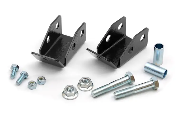 Rough Country Shock Relocation Brackets - Rear - Jeep Wrangler TJ 4WD (1997-2006)