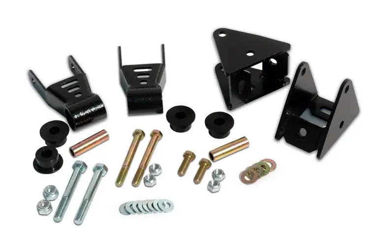 Rough Country Front Shackle Reversal Kit - Jeep Wrangler YJ 4WD (1987-1995)